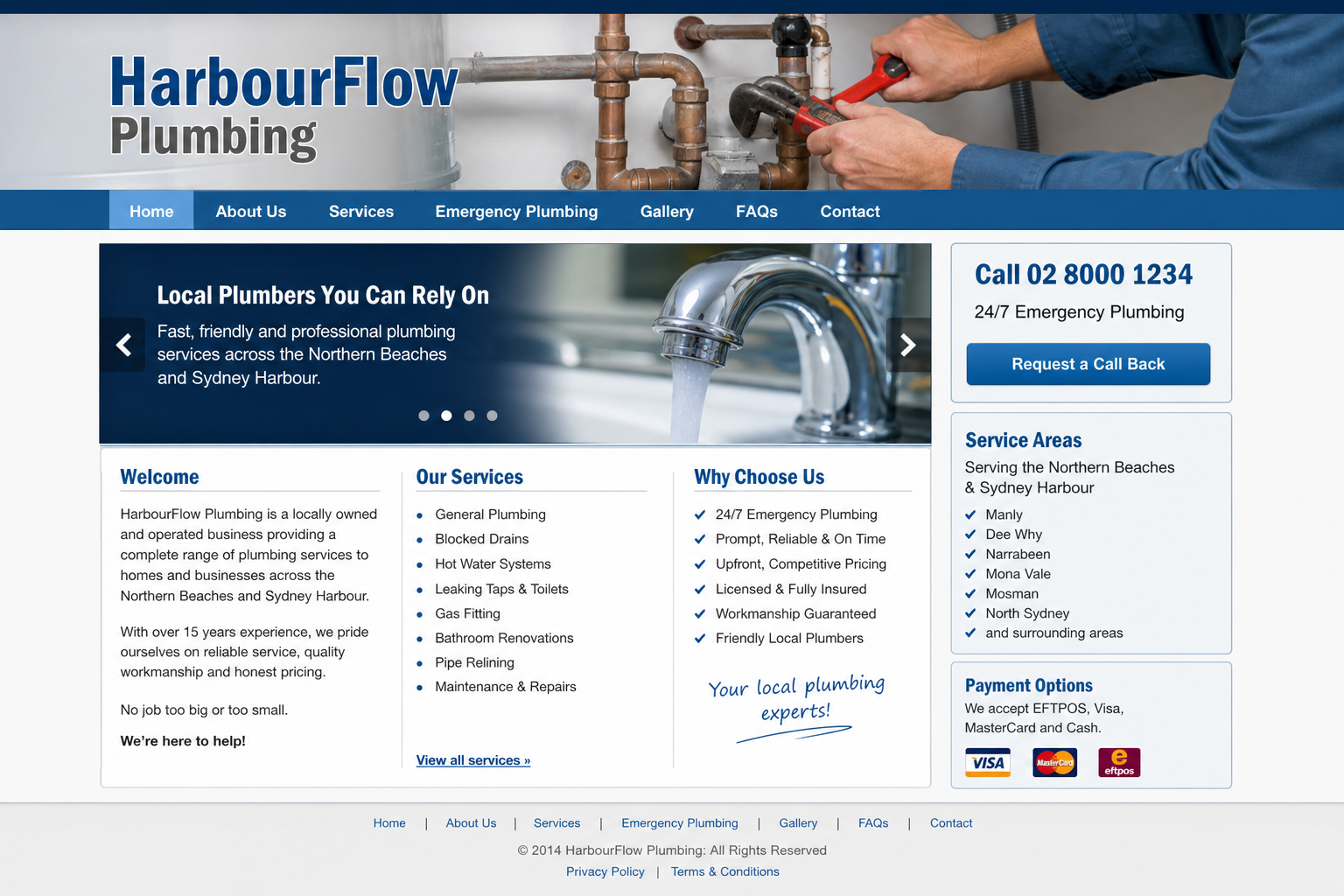 A dated, hard-to-use older website